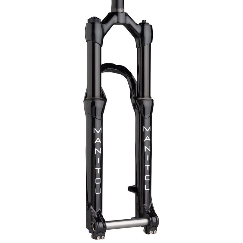 Manitou Circus Expert Suspension Fork - 26", 100 mm, 20 x 110 mm, 41 mm Offset, Gloss Black, Straight Steerer