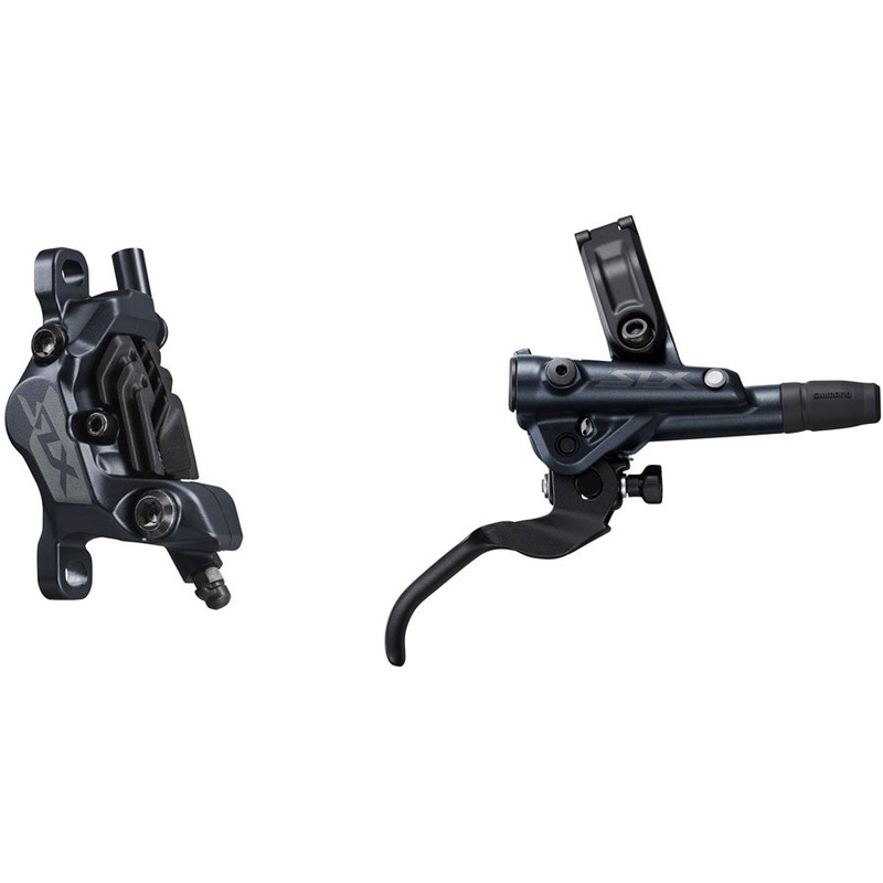 Shimano SLX BL-M7100/BR-M7120 Disc Brake and Lever - Rear, Hydraulic, Post Mount, 4-Piston, Black