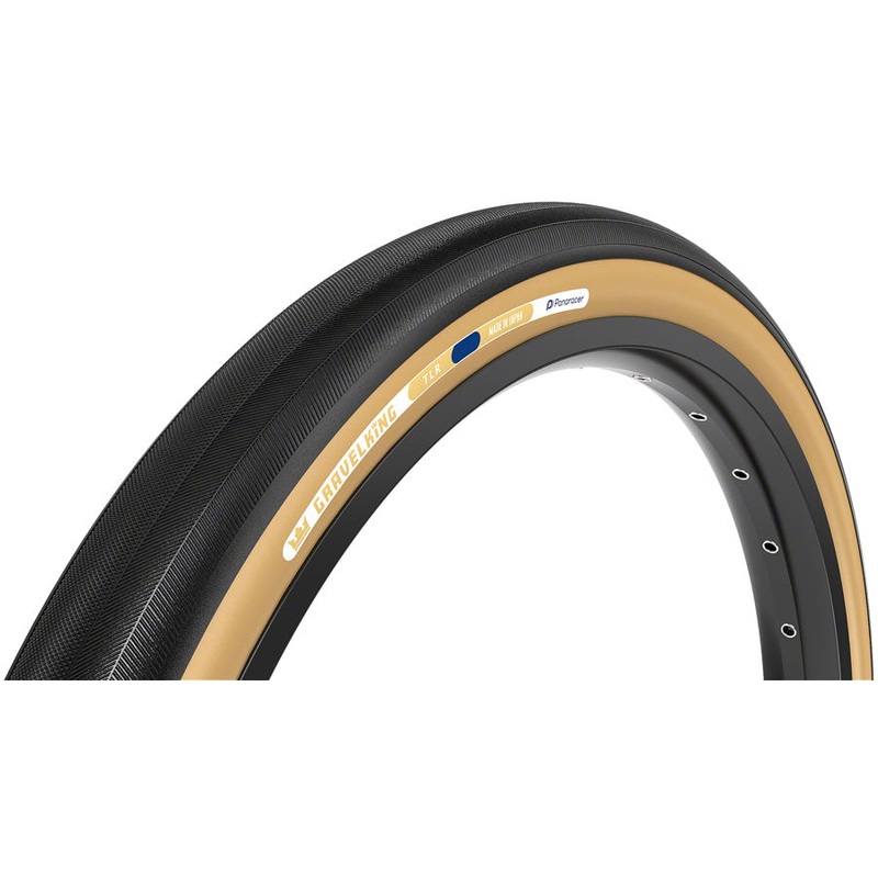 Panaracer GravelKing Slick Tire - 700 x 45 Tubeless Folding Black/Brown