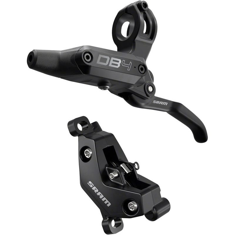 SRAM DB4 Disc Brake Lever - Left Front Rear 2000mm Hose Post Mount 4-Piston Aluminum Lever Diffusion BLK A1