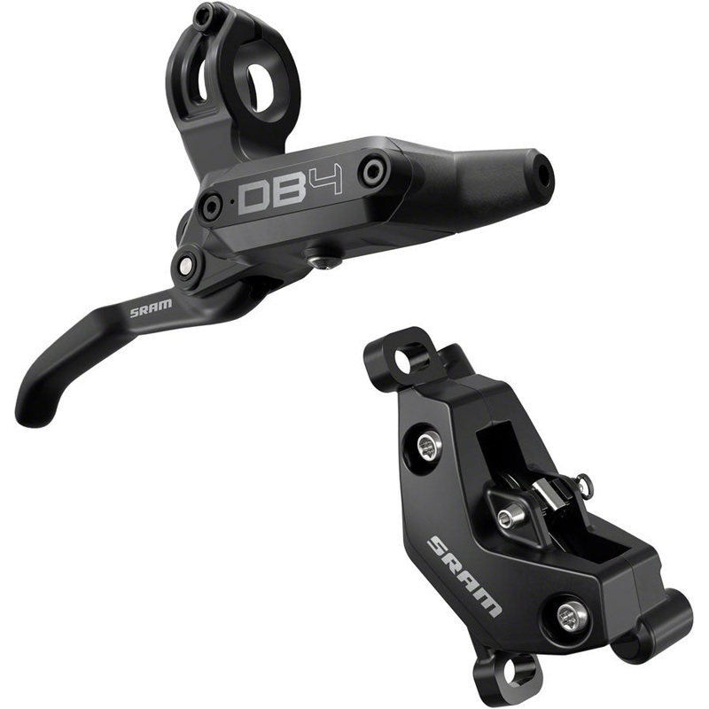 SRAM DB4 Disc Brake Lever - Right Front Rear 2000mm Hose Post Mount 4-Piston Aluminum Lever Diffusion BLK A1