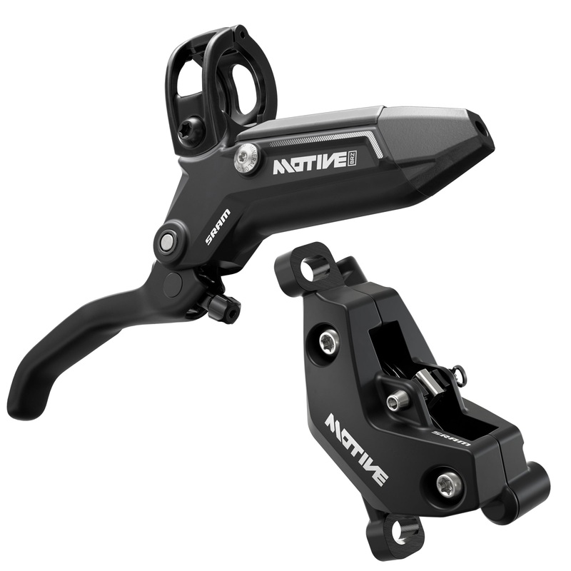 SRAM Motive Bronze Disc Brake and Lever - Front, 950mm Hose, Post Mount, 4-Piston, Aluminum Lever, Diffusion Black, A1