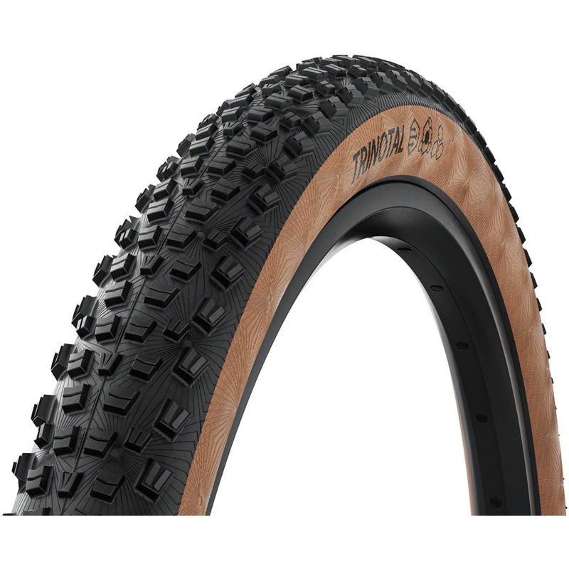 Continental Trinotal Tire - 29 x 2.40 Tubeless Folding BLK/Transparent Rapid Race Casing E25