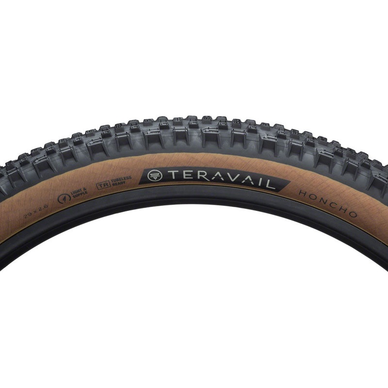 Teravail Honcho Tire - 29 x 2.6, Tubeless, Folding, Black, Light and Supple, Grip Compound