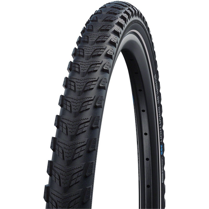 Schwalbe Marathon 365 Tire - 700 x 35 Clincher Wire BLK/Reflective Performance Line GreenGuard Addix 4Season E-50