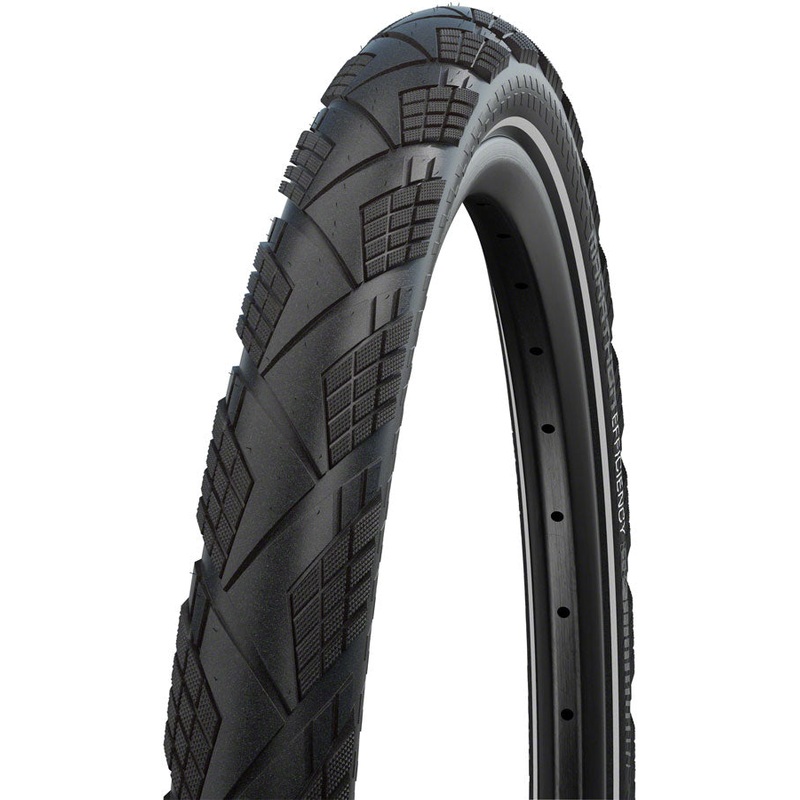 Schwalbe Marathon Efficiency Tire - 700 x 40, Clincher, Folding, Black/Reflective, Evolution Line, Super Race, Addix Race, E-50
