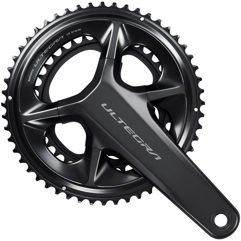 Shimano Ultegra FC-R8100 Crankset - 160mm, 12-Speed, 52/36t, Hollowtech II Spindle Interface, Black