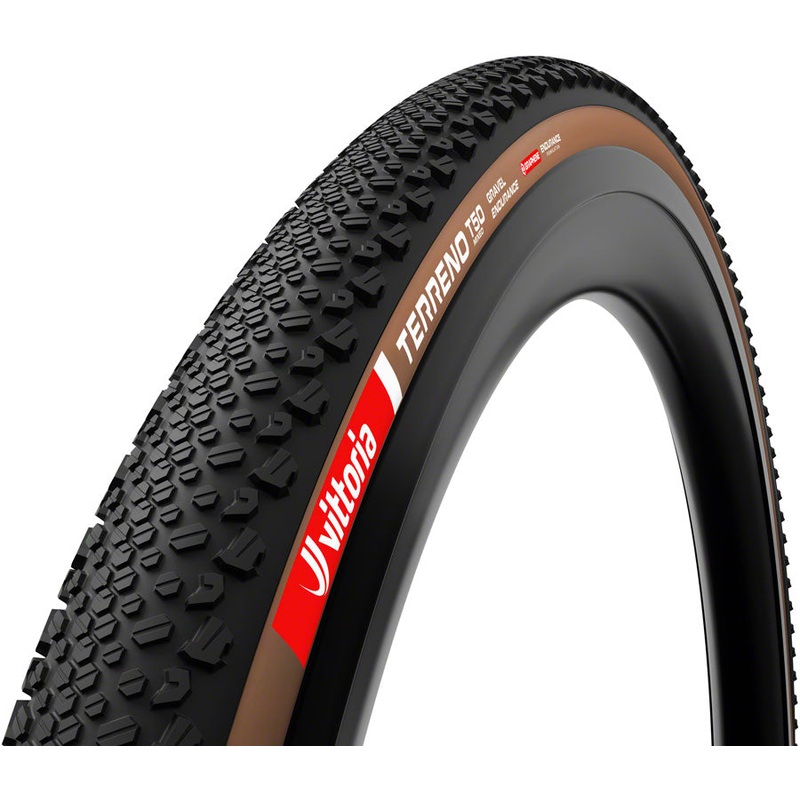 Vittoria Terreno T50 Mixed Tire - 700 x 45 Tubeless Folding Brown Gravel Endurance Graphene G2.0