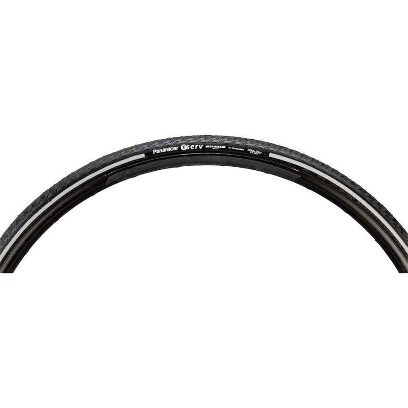 Panaracer T-Serv Protite Tire - 700 x 32, Clincher, Folding, Black/Reflective, 60tpi