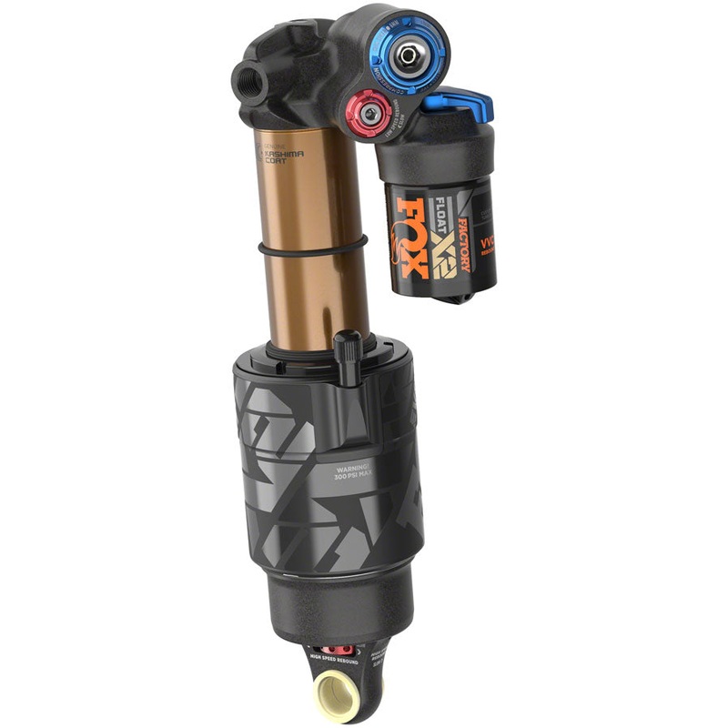 2025 FOX FLOAT X2 Factory Rear Shock - Trunnion Metric 205 x 65 mm 2-Position Lever Kashima Coat - Open Box, New