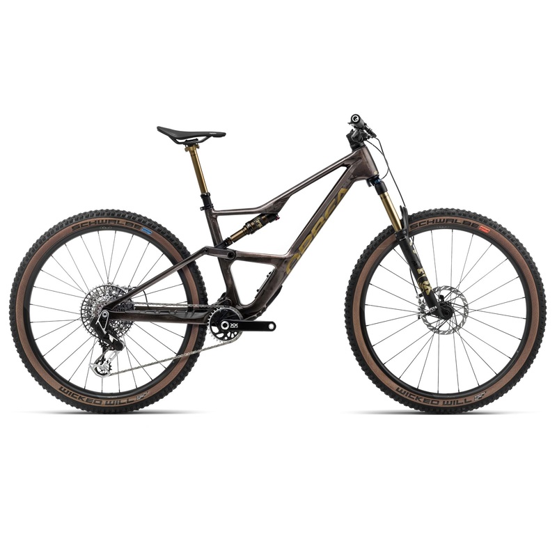 2024 Orbea OCCAM SL M-LTD Trail Mountain Bike - Medium, Cosmic Carbon View - Metallic Olive Green (Gloss)