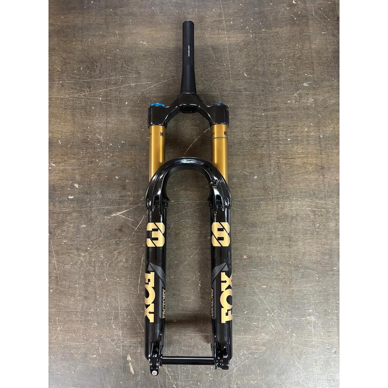 2025 FOX 38 FLOAT Kashima Factory Suspension Fork - 29in, 160 mm, Kabolt X 110, 44 mm Offset, Shiny Black, Grip X2, 58HT Cut to 19cm - Open Box, New