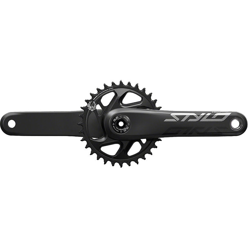 TruVativ STYLO Carbon Eagle Fat Bike Crankset - 170mm, 12-Speed, 30t, Direct Mount, DUB Spindle Interface, For 190mm Rear Spacing, Black