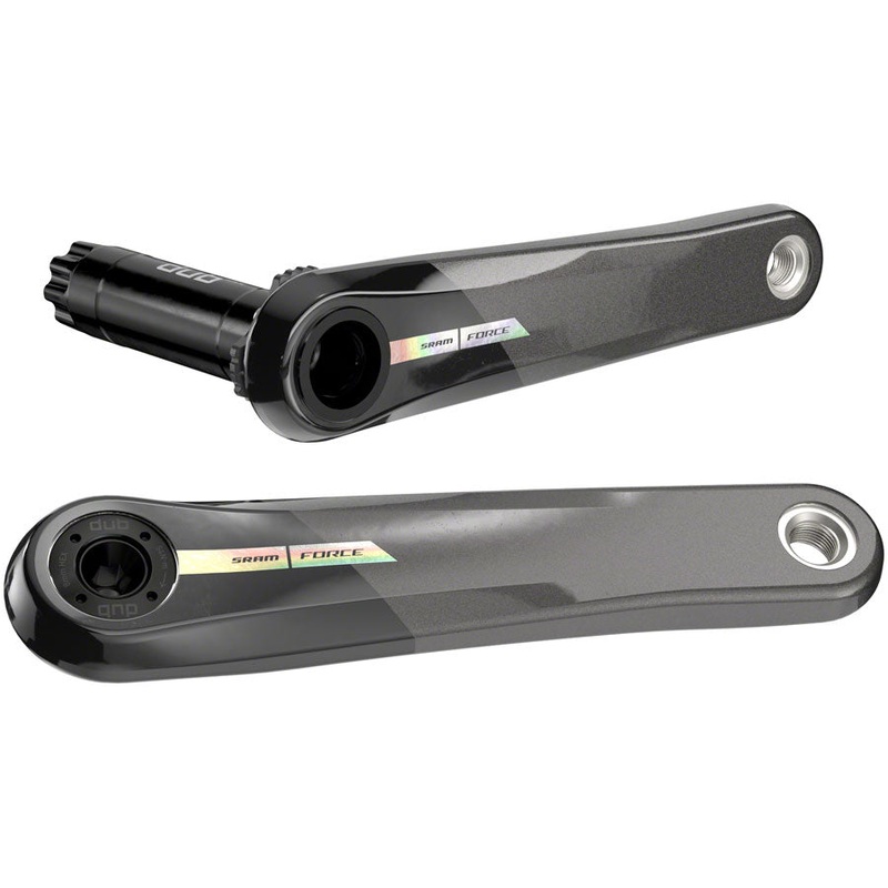 SRAM Force Wide Crank Arm Assembly - 167.5mm, 12-Speed, 8-Bolt Direct Mount, DUB Spindle Interface, Iridescent Gray, D2