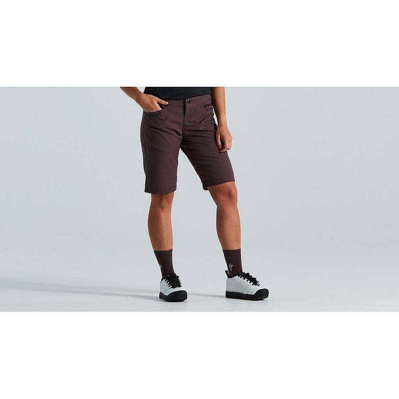 2021 SPECIALIZED WOMEN TRAIL SHORT W/LINER - LARGE, CAST UMBER