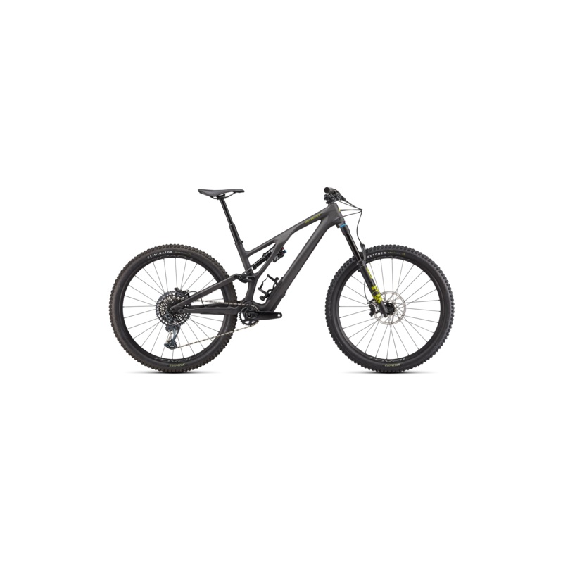 2022 Specialized Stumpjumper EVO Expert 29" Carbon Mountain Bike - S1, Satin Carbon / Olive Green / Black