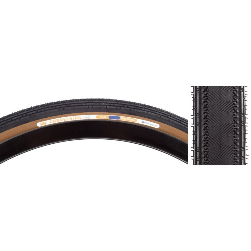 GravelKing SS Tire - 700 x 40 Tubeless Folding Black/Brown