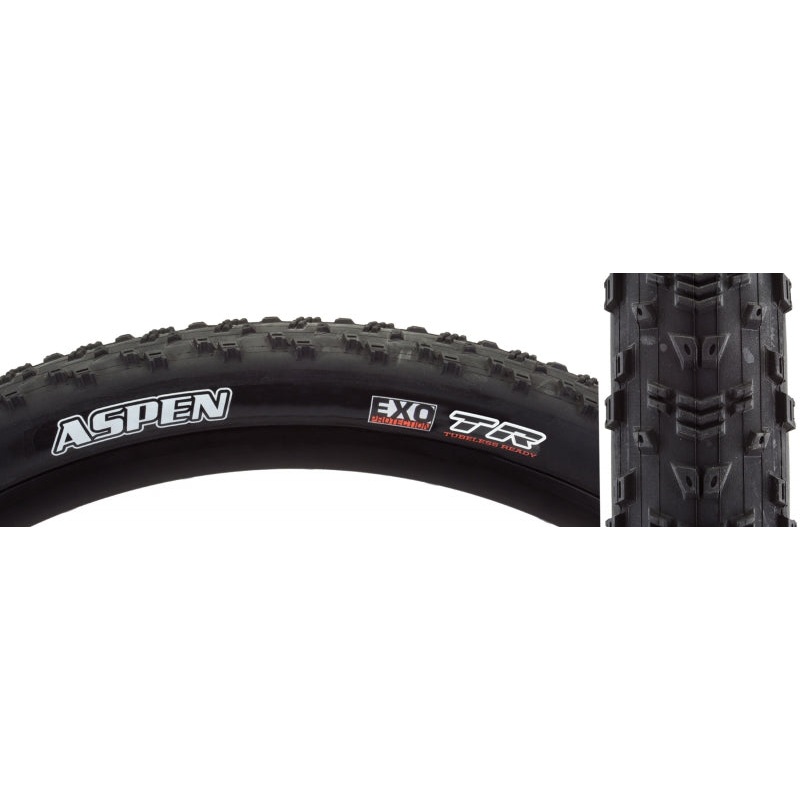 Aspen Tire - 29 x 2.4 Tubeless Folding BLK MaxxSpeed EXO Wide Trail E-25