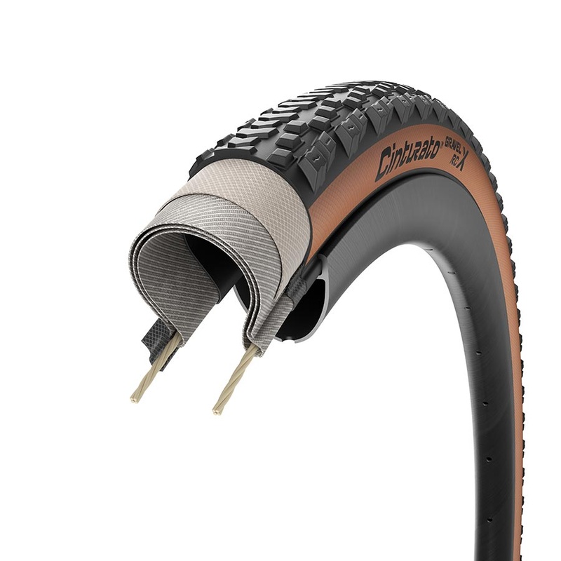Cinturato Gravel RCX TLR Tire - 700 x 40 Tubeless Folding Tan