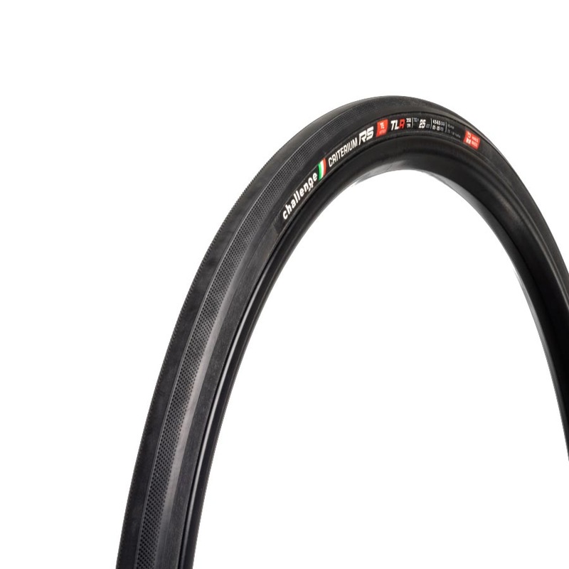 Criterium RS TLR Road Tire 700x25mm Folding Tubeless Ready SmartPrime Sealed Corespun Cotton PPS 350TPI Black