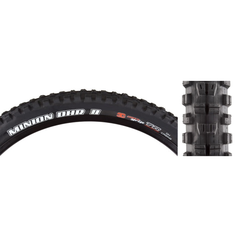 Minion DHR II Tire - 29 x 2.5 Tubeless Folding Black 3C MaxxGrip DH
