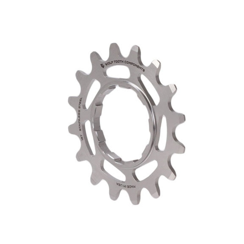 Single Speed Stainless Steel Cog - 16t Compatible 3/32" Chains