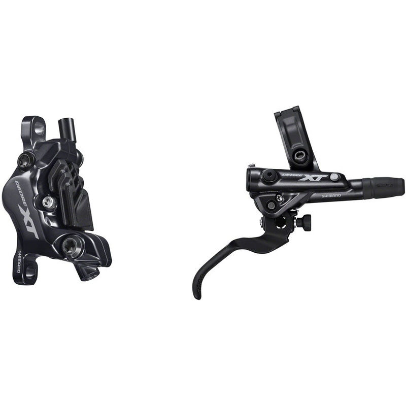 Deore XT BL-M8100/BR-M8120 Disc Brake Lever - Rear Hydraulic Post Mount 4-Piston Finned Pads I-SPEC EV Clamp Band BLK