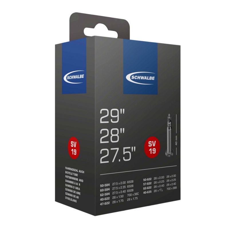 Inner Tube - 650B x 50-62 (27.5 x 2.0-2.4) / 700c x 40-62 - Schwalbe SV19ws