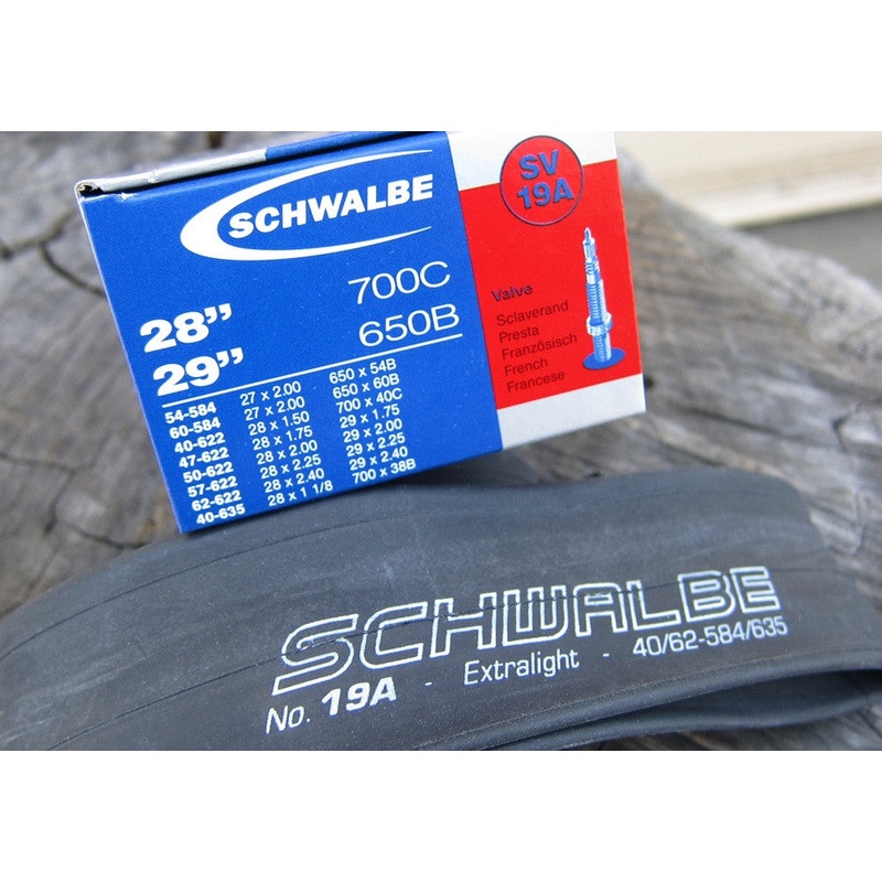 Inner Tube - 650B x 54-60mm / 700c x 38-62mm - Schwalbe SV19A Xlite