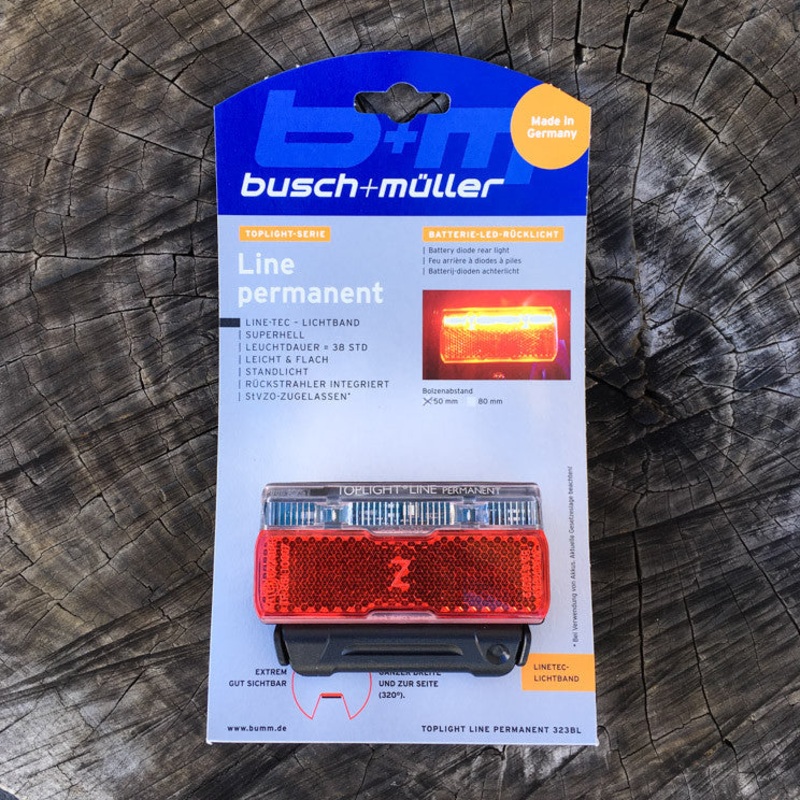 no Light - Rear -  B&M Toplight Line Permanent Rack-mount