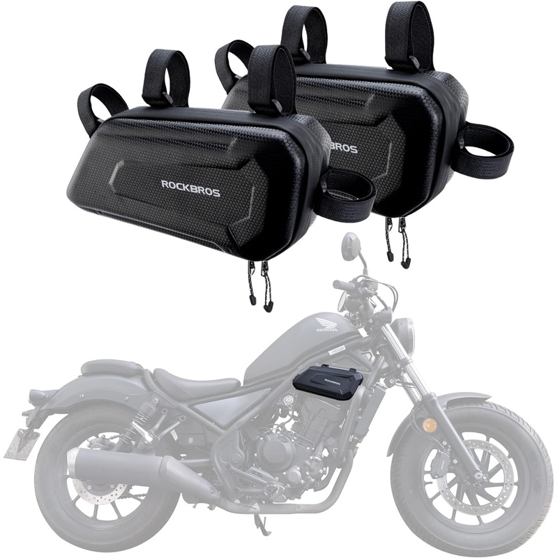 ROCKBROS EVA Hard Shell Motorcycle Tool Bag - Water-Resistant Triangle Side Bag