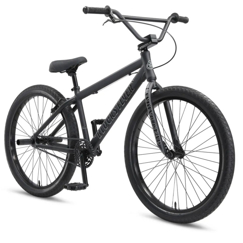 SE Bikes Blocks Flyer 26 BMX Bike Matte Black 2024