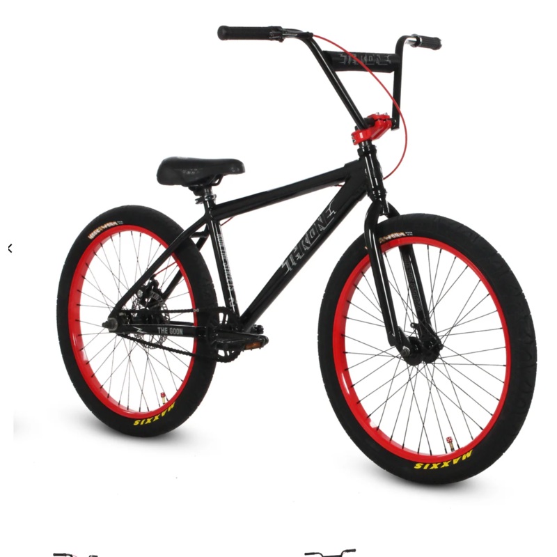 Throne Cycles The Goon Black Rose 24 BMX Bike