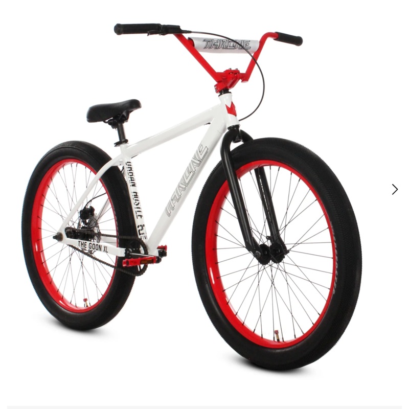 Throne Cycles The Goon XL White Savage BMX Bike