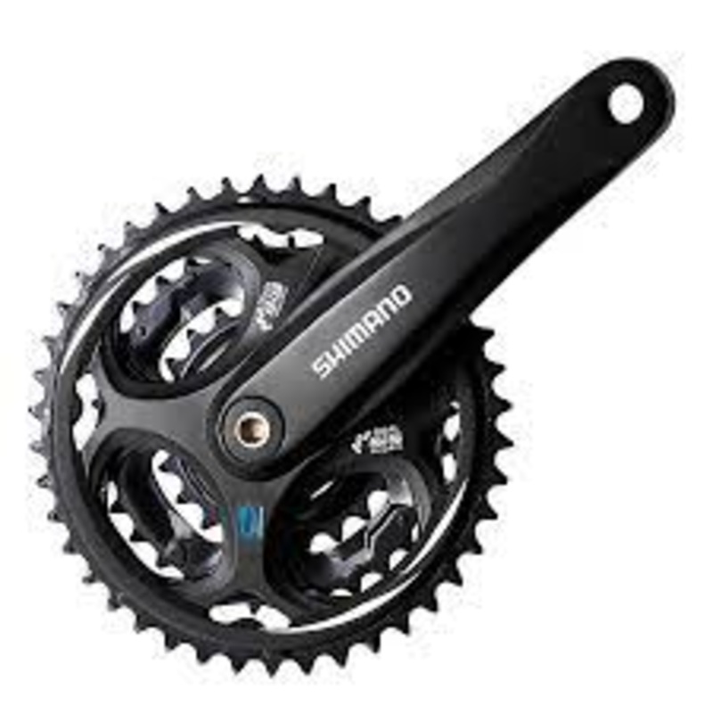 SHIMANO - ALTUS FC-M311 CRANKSET, 7/8 SP., 170MM, 28/38/48T, RIVETED, SQUARE, 50MM , BLACK