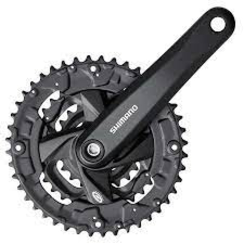 SHIMANO - FC-M371, CRANKSET, 9 SP., 175MM, 22/32/44T, BCD:64/104MM, SQUARE, 50MM, BLACK