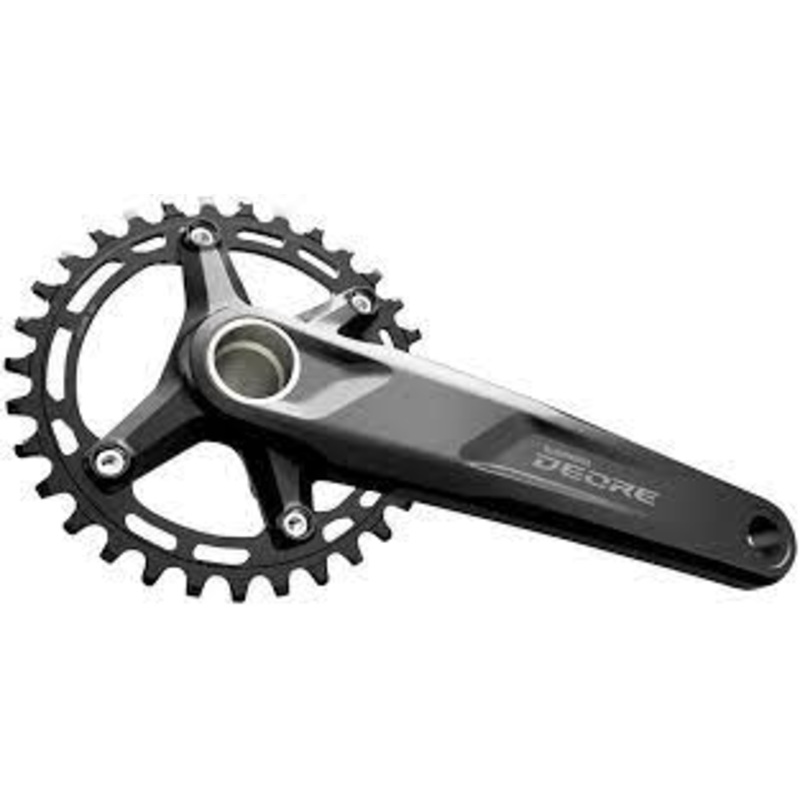 SHIMANO - FC-M5100-1, CRANKSET, SPEED: 10/11, BCD:96, 32, HOLLOWTECH II, 170, BLACK, MTB, SET
