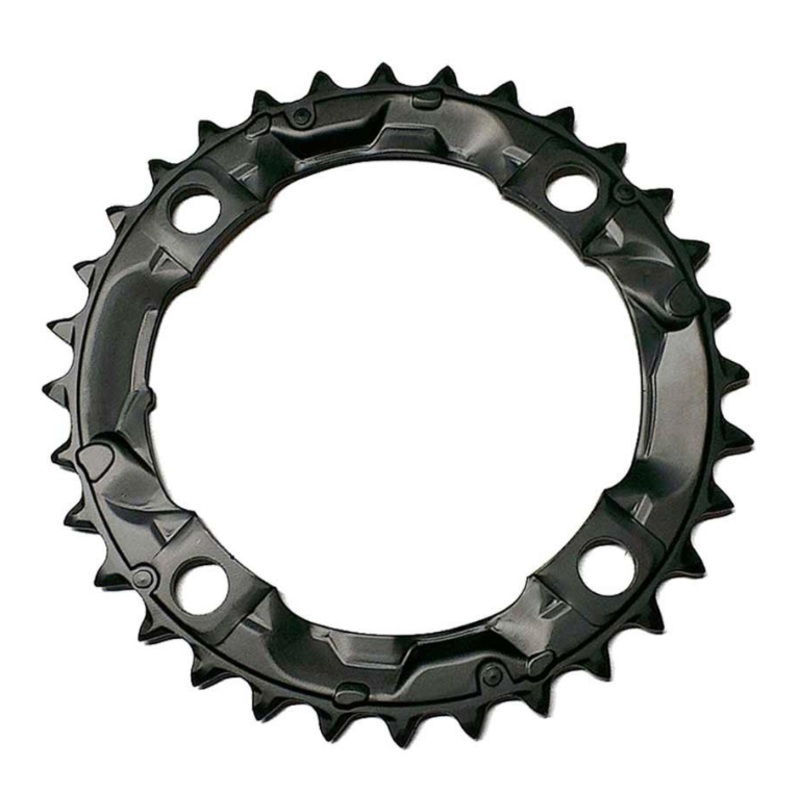 SHIMANO -  Y1KN98040, 38T, 8sp, BCD: 104mm, 4 Bolt, Acera FC-M361, Middle Chainring, For 28/38/48, Steel, Black