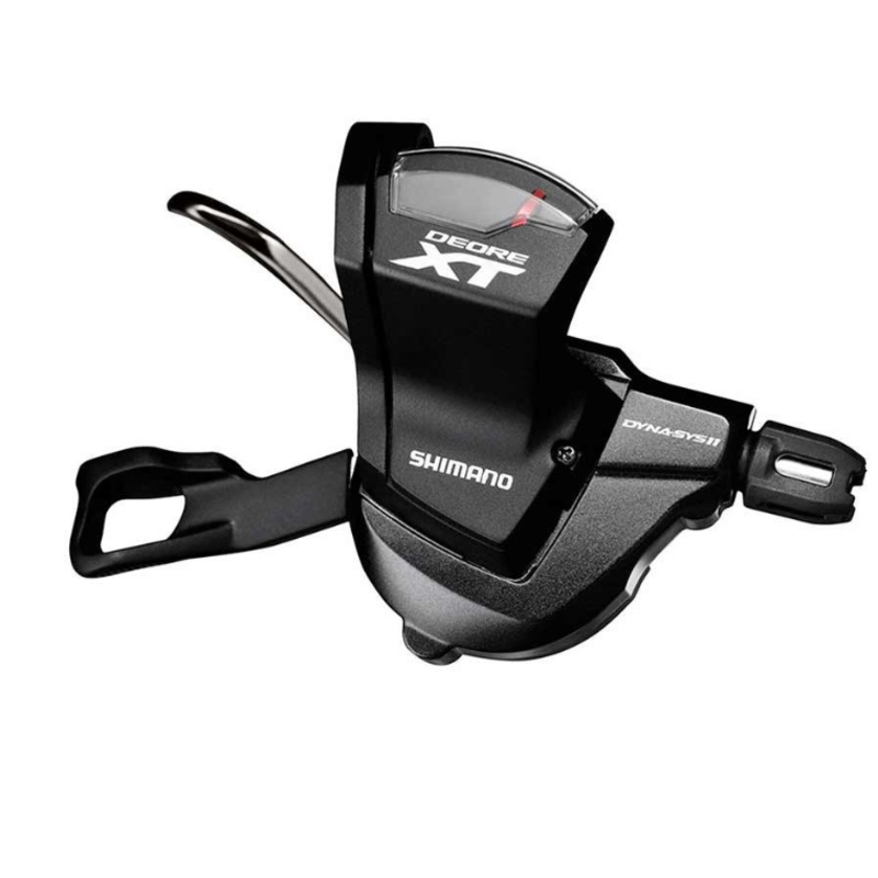 SHIMANO - SHIFT LEVER, XT SL-M8000, DEORE-XT, RIGHT:11-SPD, W/ OPTICAL GEAR DISPLAY, W/BASE CAP, BLACK