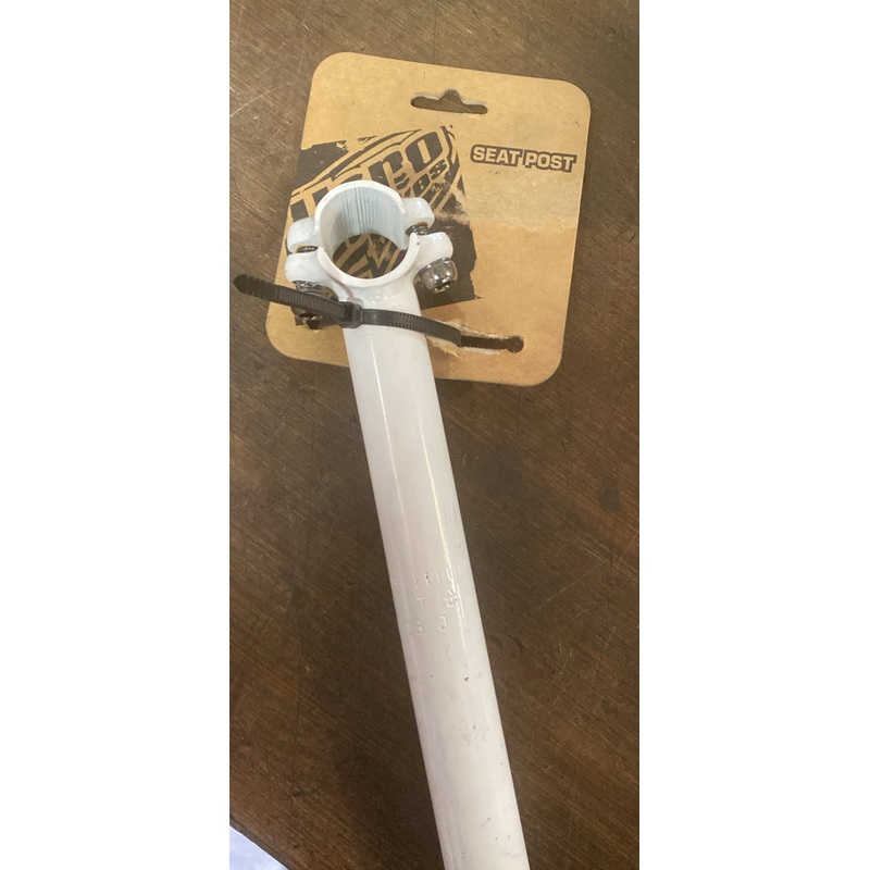 HARO - MICRO ADJ SEAT POST 25.4WHT STND
