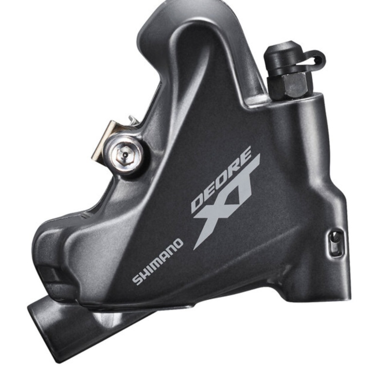 SHIMANO - HYDRAULIC DISC BRAKE, BR-M8110,DEORE XT, REAR, FLAT MOUNT, W/ FIXING BOLT FOR MOUNT THICKNESS 25MM, W/O ADAPTER, W/L04C METAL PAD (W/FIN)