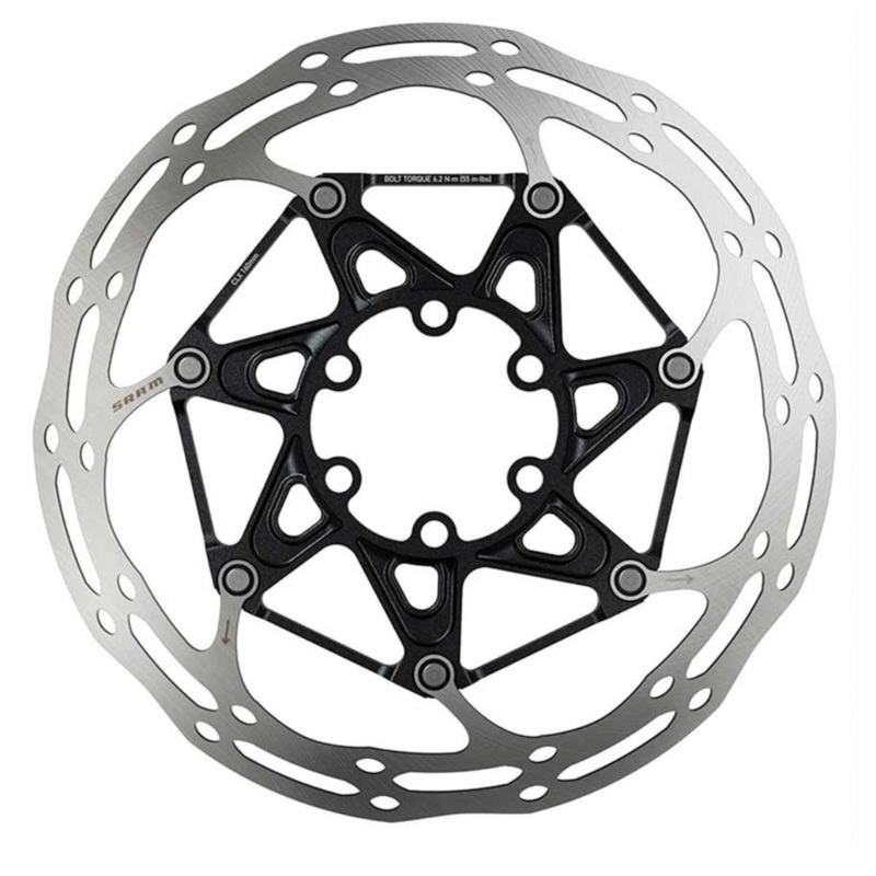 SRAM - CENTERLINE 2 PIECE ROUNDED DISC BRAKE ROTOR ISO 6 Bolts 140mm