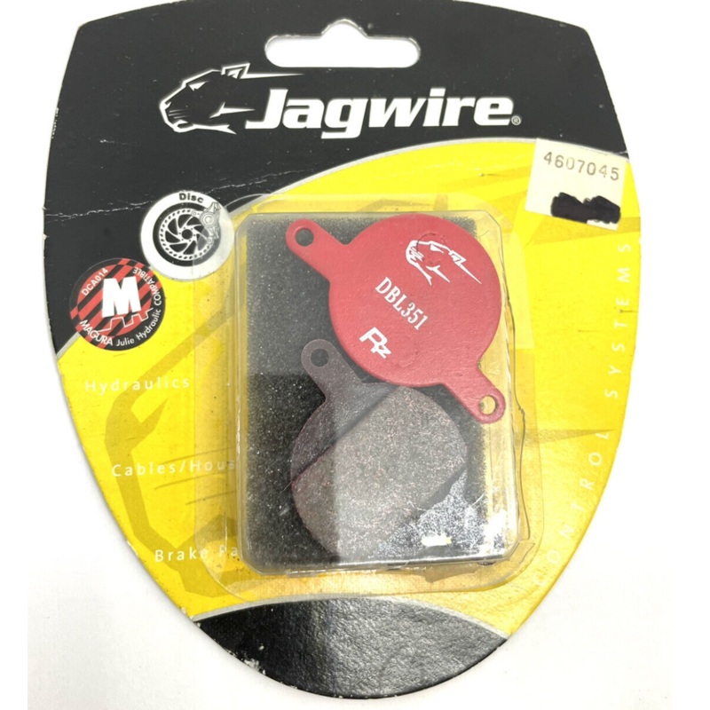 JAGWIRE - PAIR SEMI-METALLIC PADS HYDRAULIC DISC BRAKES - RED - MAGURA JULIE 2001 -2008