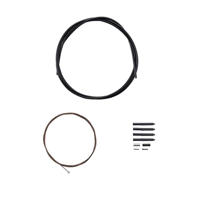 SHIMANO - MTB 1X SHIFT CABLE SET, POLYMER, ROAD, BLACK