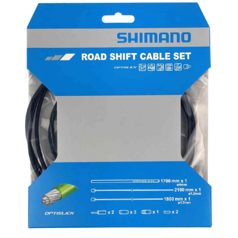 SHIMANO - SHIFT CABLE/HOUSING SET, POLYMER, ROAD, BLACK