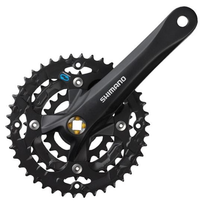 Shimano Acera M361 Square Taper Triple Crankset - Black