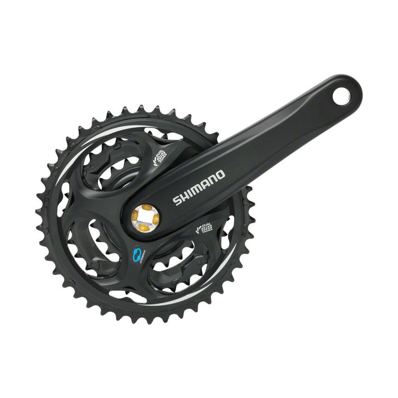 Shimano Altus 7-8 Spd Square Taper Crankset - Black