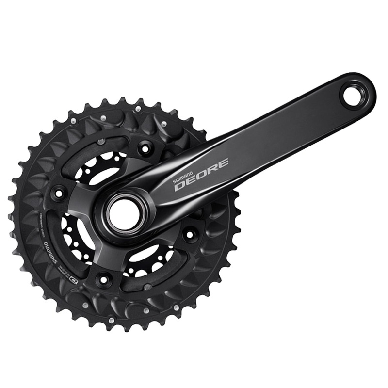 Shimano Deore M6000 10 Spd Triple Crankset - Black