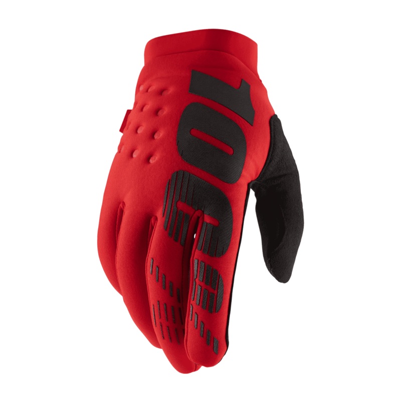 100% Brisker Glove - Red