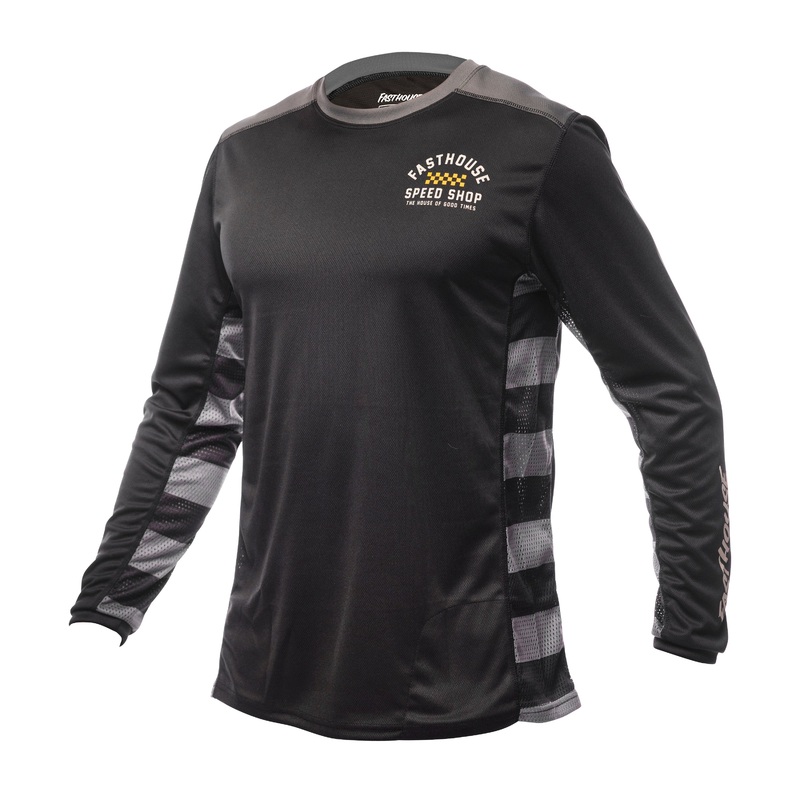 Fasthouse Classic Outland Long Sleeve MTB Jersey - Black
